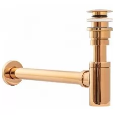 Сифон для умывальника с донным клапаном Rea Rose Gold A8541 ..