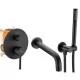 Смеситель для ванны Rea Lungo Black P6300 черный матовый