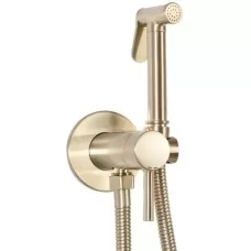 Смеситель с гигиенической лейкой Rea Loop Gold matt B6311 золото матовое