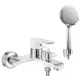 Смеситель для ванны Rea Bloom White Chrome B9918 белый