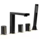 Смеситель для ванны Rea Icon Black matt B3622 черный