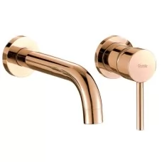 Смеситель для умывальника Rea Lungo Rose Gold B8548 золото розовое