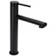 Смеситель для умывальника Rea Oval Black B6511 черный