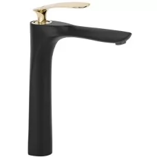 Смеситель для умывальника Rea Orbit Black Gold B2055 черный / золотой