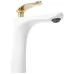 Смеситель для умывальника Rea Orbit White Gold B2052 белый / золотой