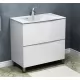 Тумба Vela Бриз 80Н без планки TU27112 белый