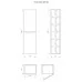 Пенал Vela Бриз 40П (двери) RS623469 белый