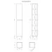 Пенал Vela Бриз 30Н (двери) RS623467 белый