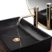 Умывальник Rea Inga black marble matt U8006 черный