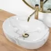 Умывальник Rea Amelia Marmo Shiny U8001 белый
