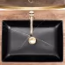Умывальник Rea Inga black marble matt U8006 черный