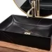 Умывальник Rea Inga black marble matt U8006 черный