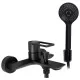 Смеситель для ванны Rea Flip Black matt B2003 черный