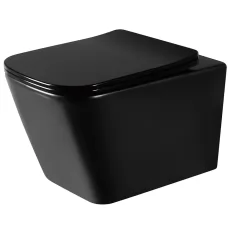 Унитаз Rea Raul black mat C1100 черный