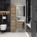 Тумба подвесная BRIZ Берн 45 с умывальником Фостер дерево
