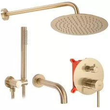 Душевая система Rea Lungo Gold Matt P6609 матовое золото