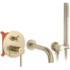 Смеситель для ванны Rea Lungo gold matt B7503 матовое золото