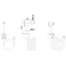 Гигиенический набор Vivi Felice 110R хром