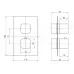 Смеситель для ванны Deante Box Bianco BXY AECT белый