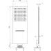 Верхний душ Deante Cascada Multi Box Slim NAC_096K хром