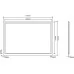 Зеркало Roxen Pure Long 100x70 с LED подсветкой