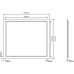 Зеркало Roxen Gotem 80x70 с LED подсветкой