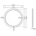 Зеркало Roxen Brimen 60x60 с LED подсветкой и подогревом
