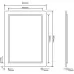 Зеркало Roxen Irida 60x80 с LED подсветкой