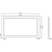 Зеркало Roxen Irida Long 120x70 с LED подсветкой