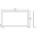 Зеркало Roxen Pure Long 120x70 с LED подсветкой