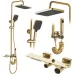 Душевая система Rea Helix GOLD P6619 золото