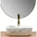 Умывальник Rea Belinda mini Shiny Aiax U6505 36,5x25 белый под мрамор