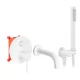 Смеситель для ванны Rea Lungo white B6440 белый