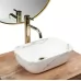 Умывальник Rea Belinda mini Shiny Aiax U6505 36,5x25 белый под мрамор