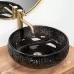 Умывальник Rea Ice black U6660 черно-прозрачный