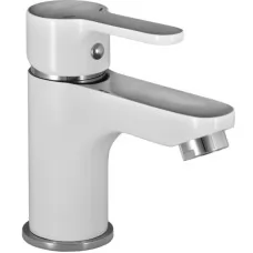 Смеситель для умывальника Wisent WG1003W белый/хром