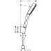 Душевой гарнитур Hansgrohe Pulsify 105 1 jet 24301700 белый матовый