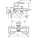 Смеситель для ванны Hansgrohe Vernis Shape 71450000 хром