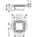 Душевой трап Hansgrohe RainDrain Spot 56055800 нержавеющая сталь