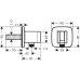 Шланговое подключение Hansgrohe Fixfit Q 26887000 с держателем хром