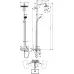 Душевая система Hansgrohe Croma E 280 1 jet Showerpipe 27687000 хром