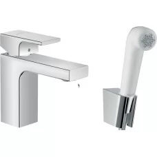 Смеситель с гигиенической лейкой Hansgrohe Vernis Shape 71216000 хром