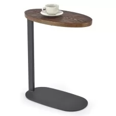 Стол журнальный HALMAR DELPHI ореховый/черный