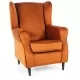 Кресло SIGNAL BARON VELVET Bluvel 4215 корица/венге
