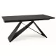 Стол обеденный SIGNAL WESTIN CERAMIC черный Sahara Noir/черный мат, 160-240/90