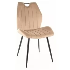 Стул SIGNAL ARCO VELVET Bluvel 28 бежевый/черный