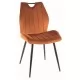 Стул SIGNAL ARCO VELVET Bluvel 4215 корица/черный