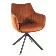 Стул SIGNAL AZALIA VELVET Bluvel 4215 корица/черный