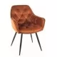 Стул SIGNAL CHERRY VELVET Bluvel 4215 корица/черный