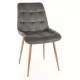 Стул SIGNAL CHIC D VELVET Bluvel 14 серый/дуб